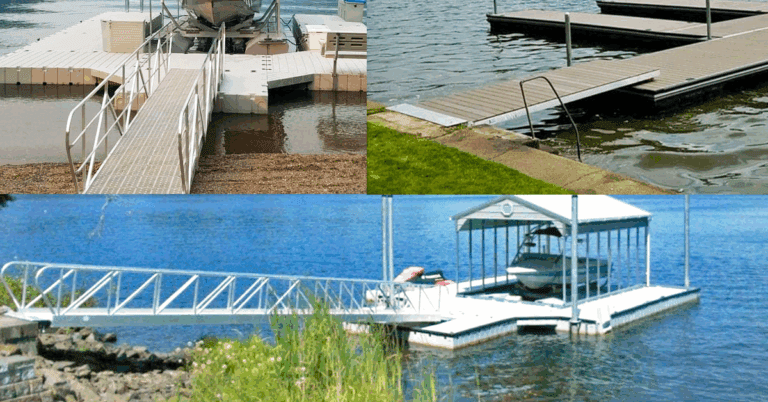Gangways and ramps.